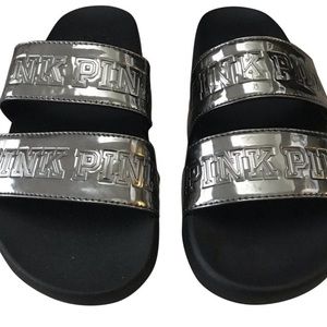 PINK slide flip flops